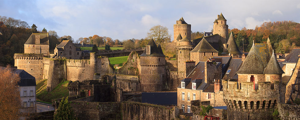France's turreted Castle of Fougeres