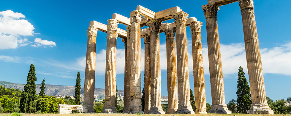 Pillars of the Temple of Olympian Zeus in Athens